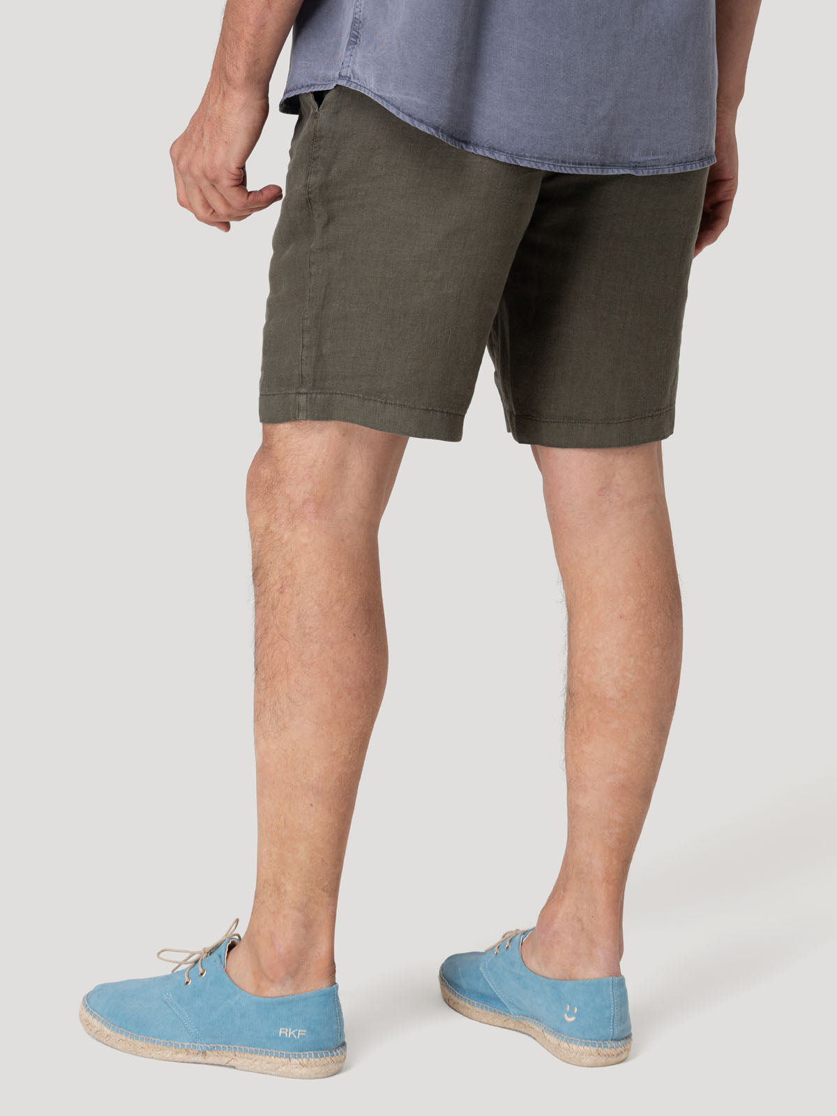 Short Lino Orgánico Hombre Linen Verde Rockford