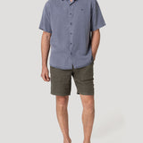 Short Lino Orgánico Hombre Linen Verde Rockford
