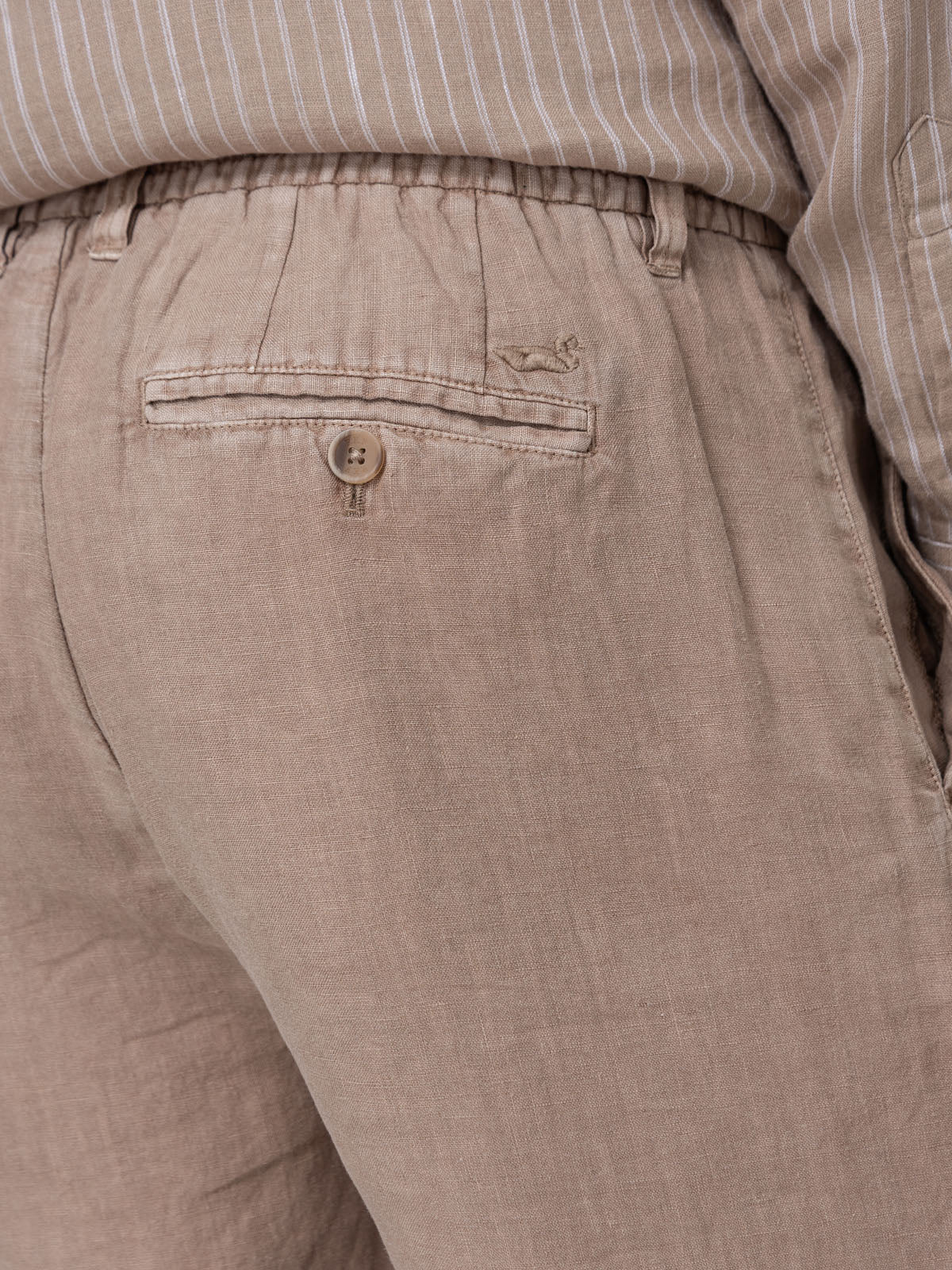 Short Lino Orgánico Hombre Linen Beige Rockford