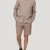 Short Lino Orgánico Hombre Linen Beige Rockford