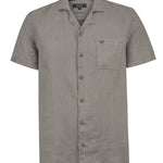 Camisa Lino Orgánico Hombre Linenpro Verde Rockford