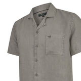 Camisa Lino Orgánico Hombre Linenpro Verde Rockford