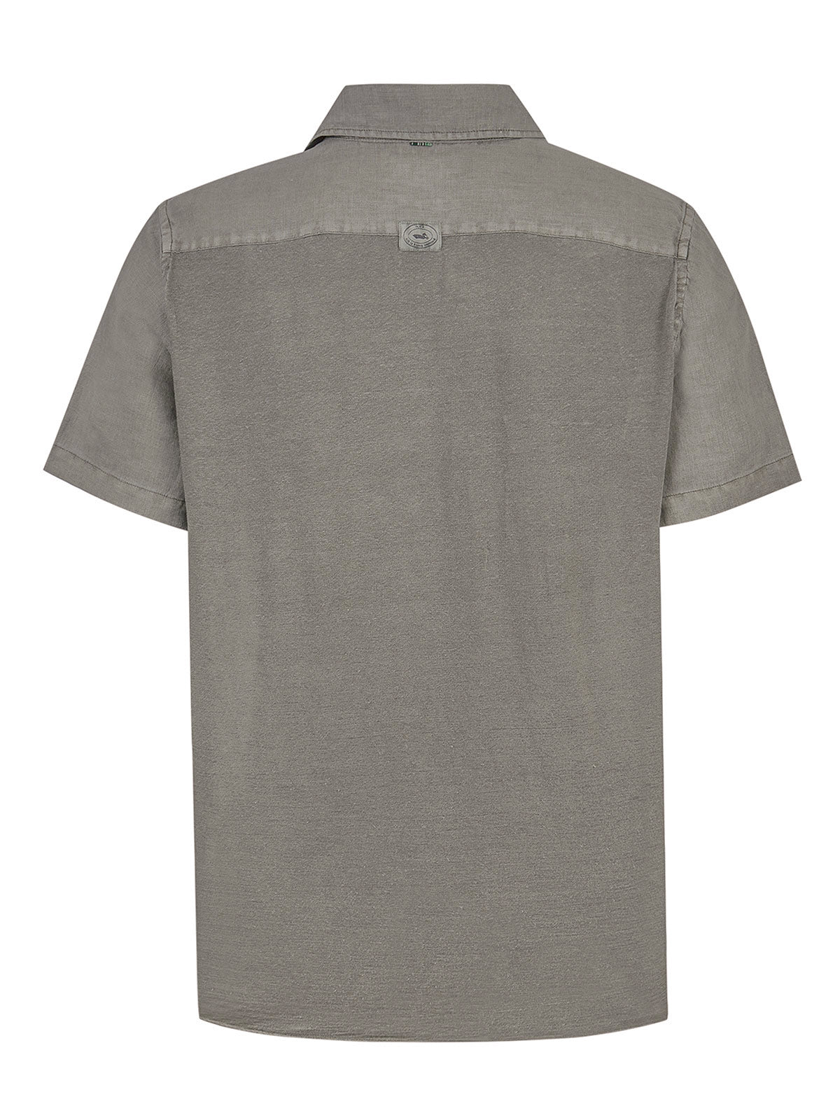 Camisa Lino Orgánico Hombre Linenpro Verde Rockford