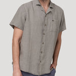 Camisa Lino Orgánico Hombre Linenpro Verde Rockford