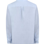 Camisa Lino Orgánico Hombre Linenit Celeste Rockford