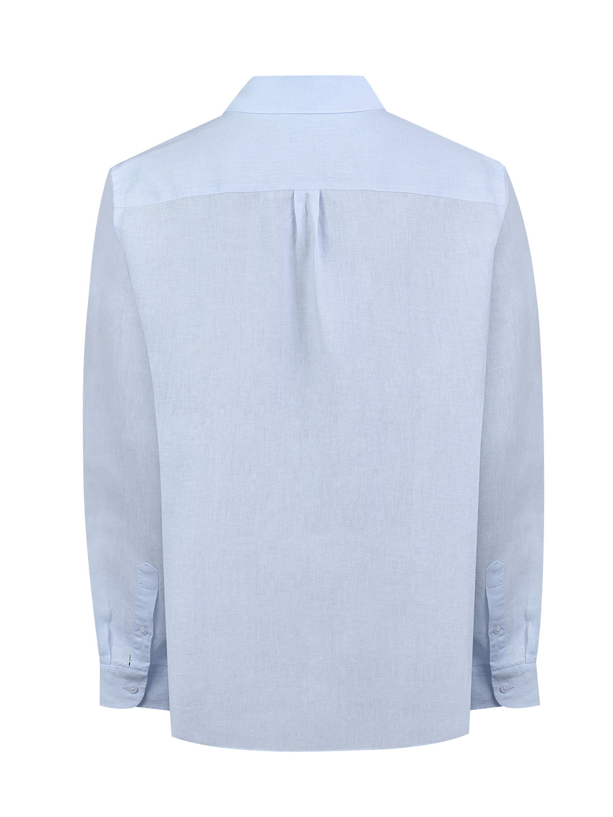 Camisa Lino Orgánico Hombre Linenit Celeste Rockford