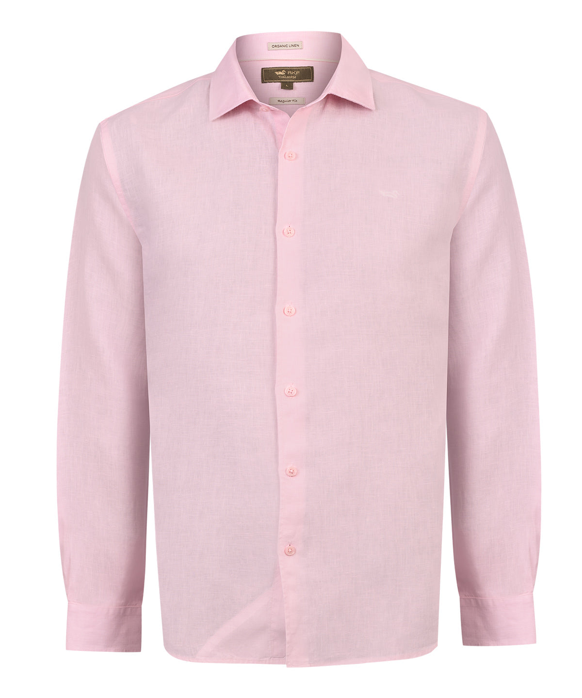 Camisa Lino Orgánico Hombre Linenit Rosado Rockford