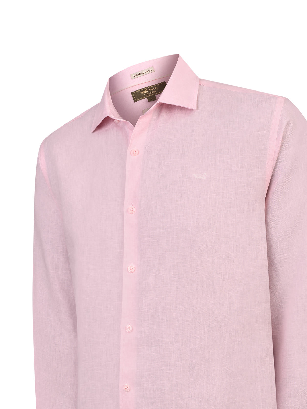 Camisa Lino Orgánico Hombre Linenit Rosado Rockford