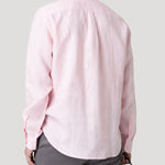 Camisa Lino Orgánico Hombre Linenit Rosado Rockford