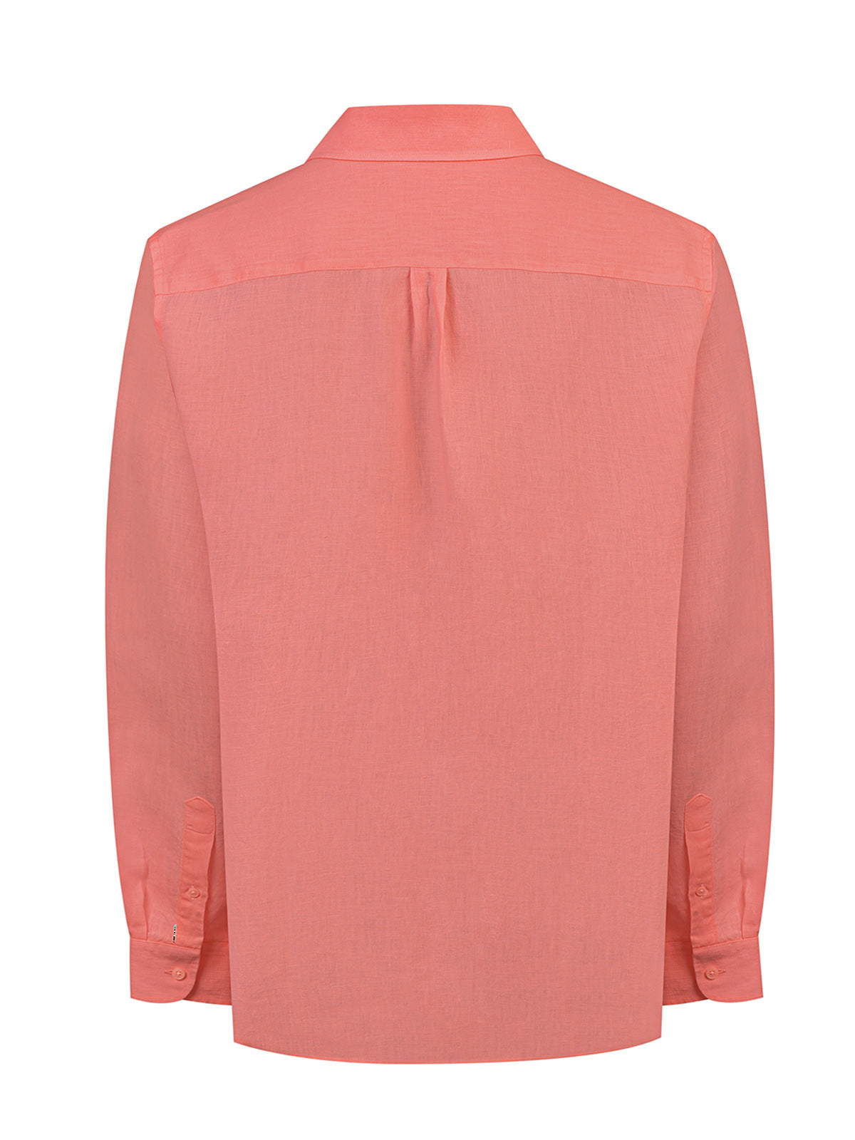 Camisa Lino Orgánico Hombre Linenit Rojo Rockford