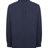 Camisa Lino Orgánico Hombre Linenit Azul Rockford