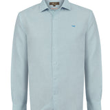 Camisa Lino Orgánico Hombre Linenit Verde Rockford