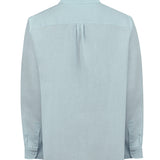 Camisa Lino Orgánico Hombre Linenit Verde Rockford