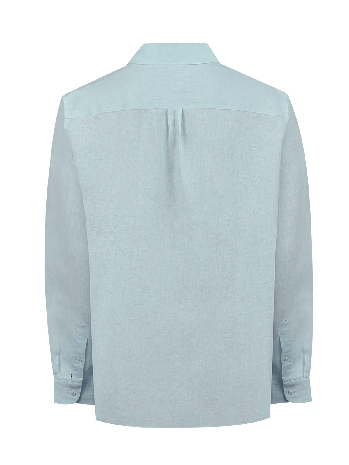 Camisa Lino Orgánico Hombre Linenit Verde Rockford