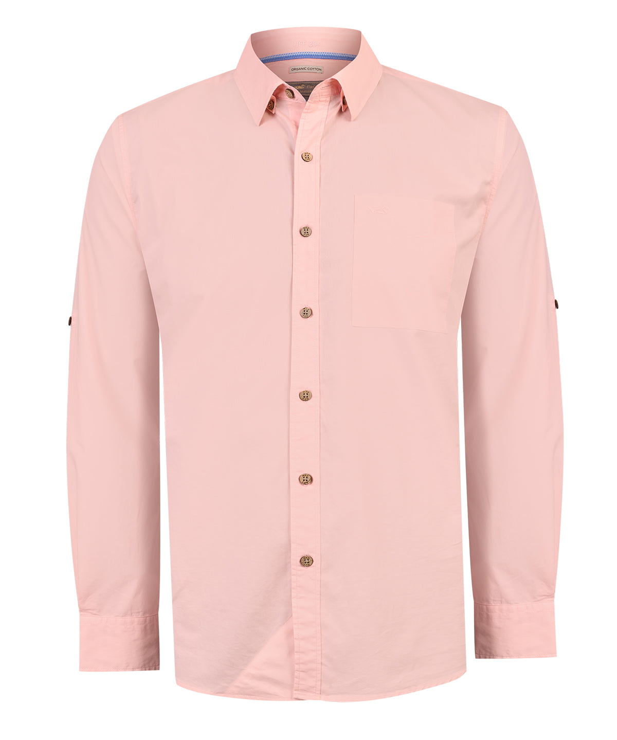 Camisa Algodón Orgánico Hombre Galiton Rosado Rockford