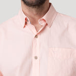 Camisa Algodón Orgánico Hombre Galiton Rosado Rockford