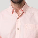 Camisa Algodón Orgánico Hombre Galiton Rosado Rockford