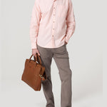 Camisa Algodón Orgánico Hombre Galiton Rosado Rockford
