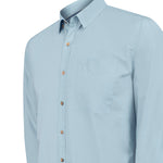 Camisa Algodón Orgánico Hombre Galiton Celeste Rockford