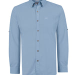 Camisa Algodón Orgánico Hombre Galiton Azul Rockford