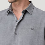 Camisa Tencel Hombre Tenpro Azul Rockford