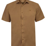 Camisa Tencel Hombre Tenpro Café Rockford