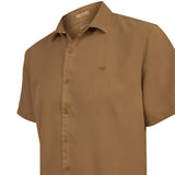 Camisa Tencel Hombre Tenpro Café Rockford