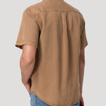 Camisa Tencel Hombre Tenpro Café Rockford