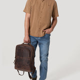 Camisa Tencel Hombre Tenpro Café Rockford