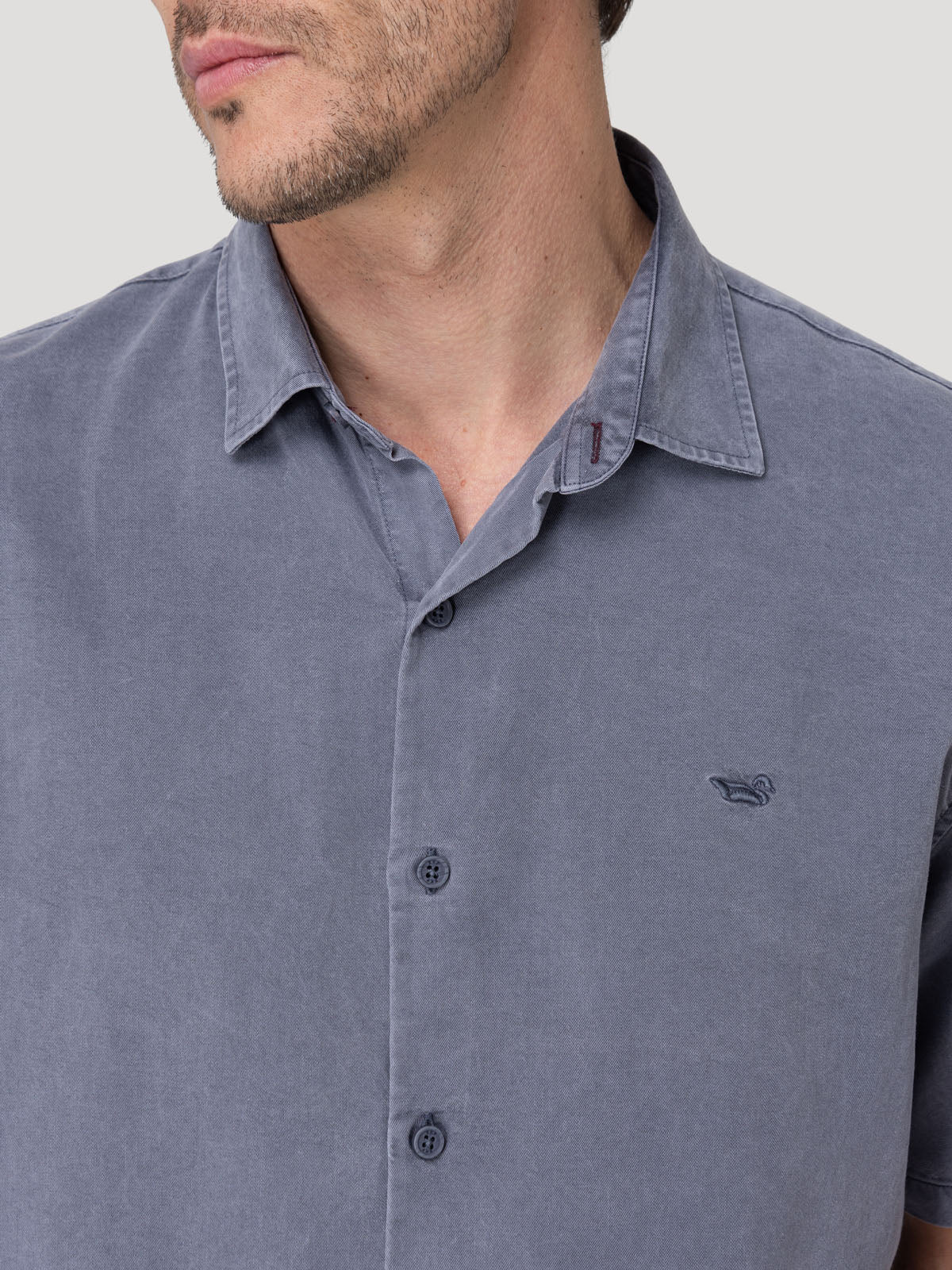 Camisa Tencel Hombre Tenpro Azul Oscuro Rockford