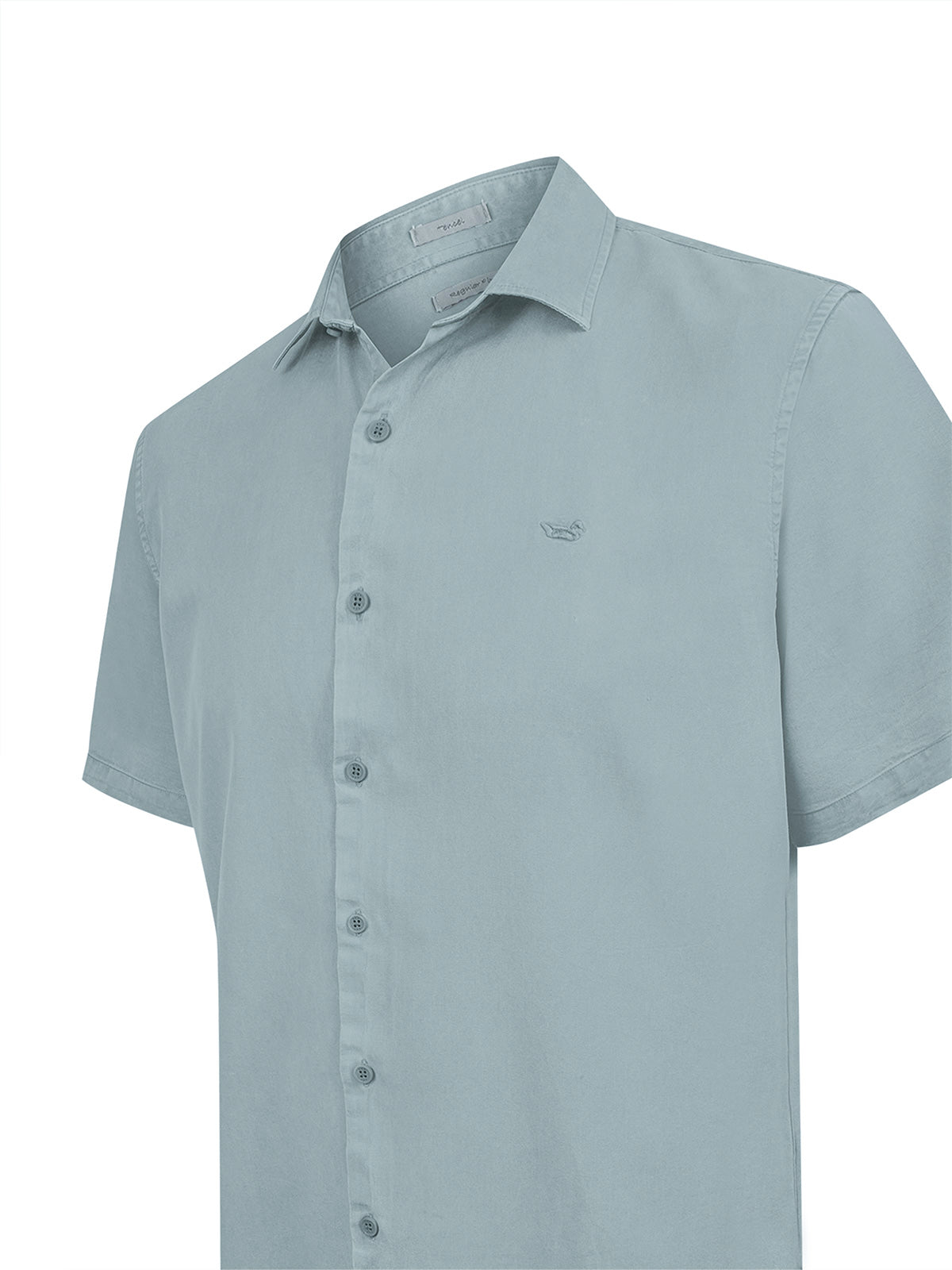 Camisa Tencel Hombre Tenpro Celeste Rockford