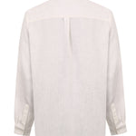 Camisa Lino Orgánico Hombre Linenmao Blanco Rockford