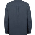 Camisa Lino Orgánico Hombre Linenmao Azul Rockford