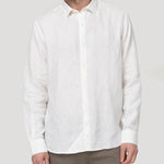 Camisa Lino Orgánico Hombre Linenjer Beige Rockford