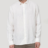 Camisa Lino Orgánico Hombre Linenjer Beige Rockford