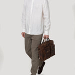 Camisa Lino Orgánico Hombre Linenjer Beige Rockford
