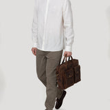 Camisa Lino Orgánico Hombre Linenjer Beige Rockford