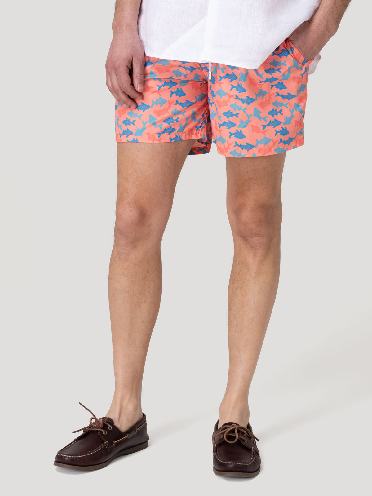 Traje De Baño Fibras Recicladas Hombre Izam Naranjo Rockford