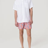 Traje De Baño Fibras Recicladas Hombre Izam Naranjo Rockford