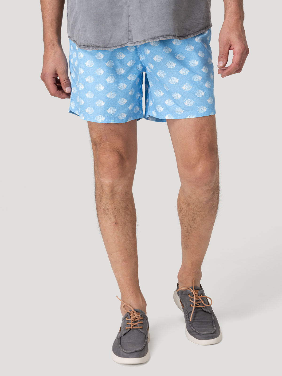 Traje De Baño Fibras Recicladas Hombre Izam Celeste Rockford
