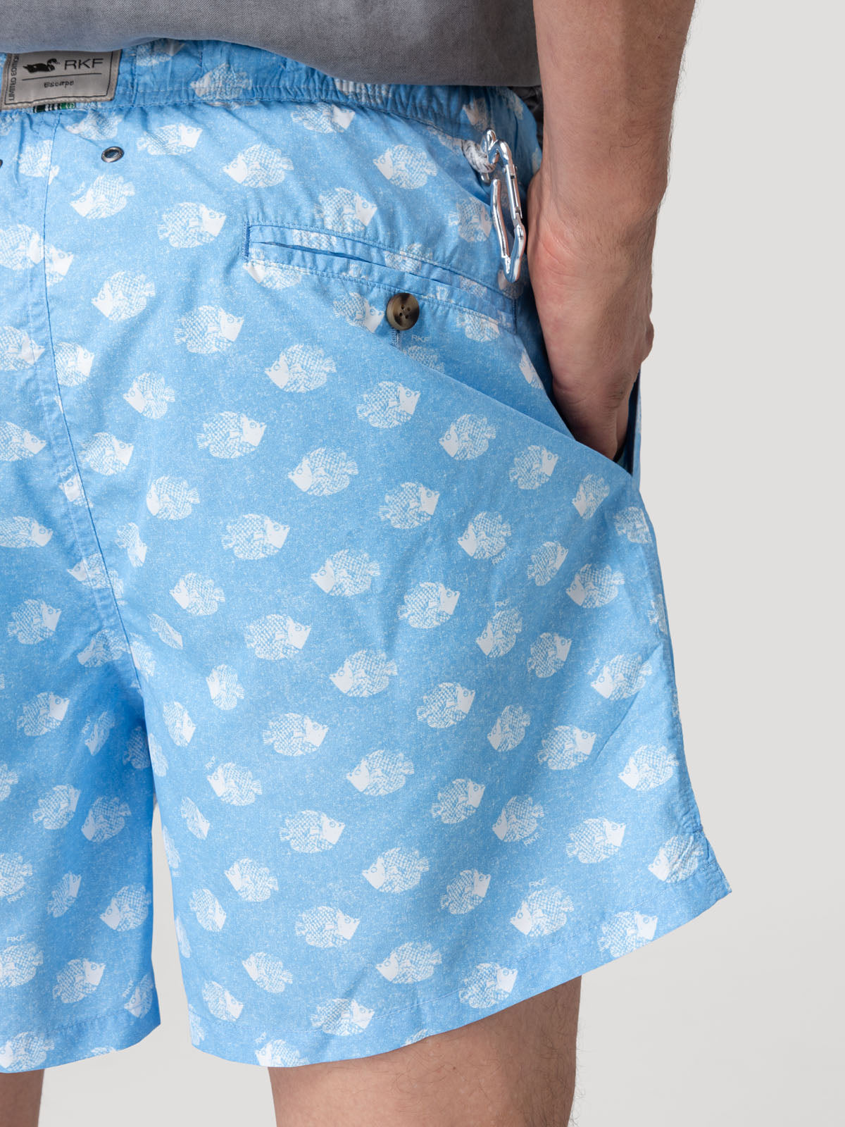 Traje De Baño Fibras Recicladas Hombre Izam Celeste Rockford