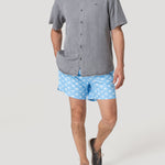 Traje De Baño Fibras Recicladas Hombre Izam Celeste Rockford