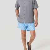 Traje De Baño Fibras Recicladas Hombre Izam Celeste Rockford