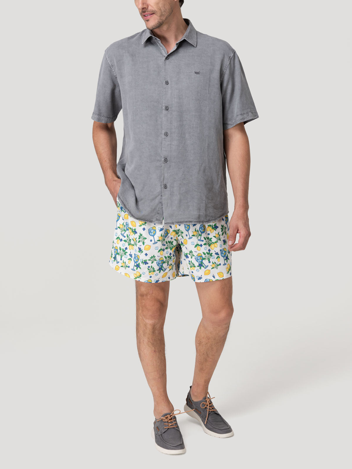 Traje De Baño Fibras Recicladas Hombre Izam Multicolor Rockford