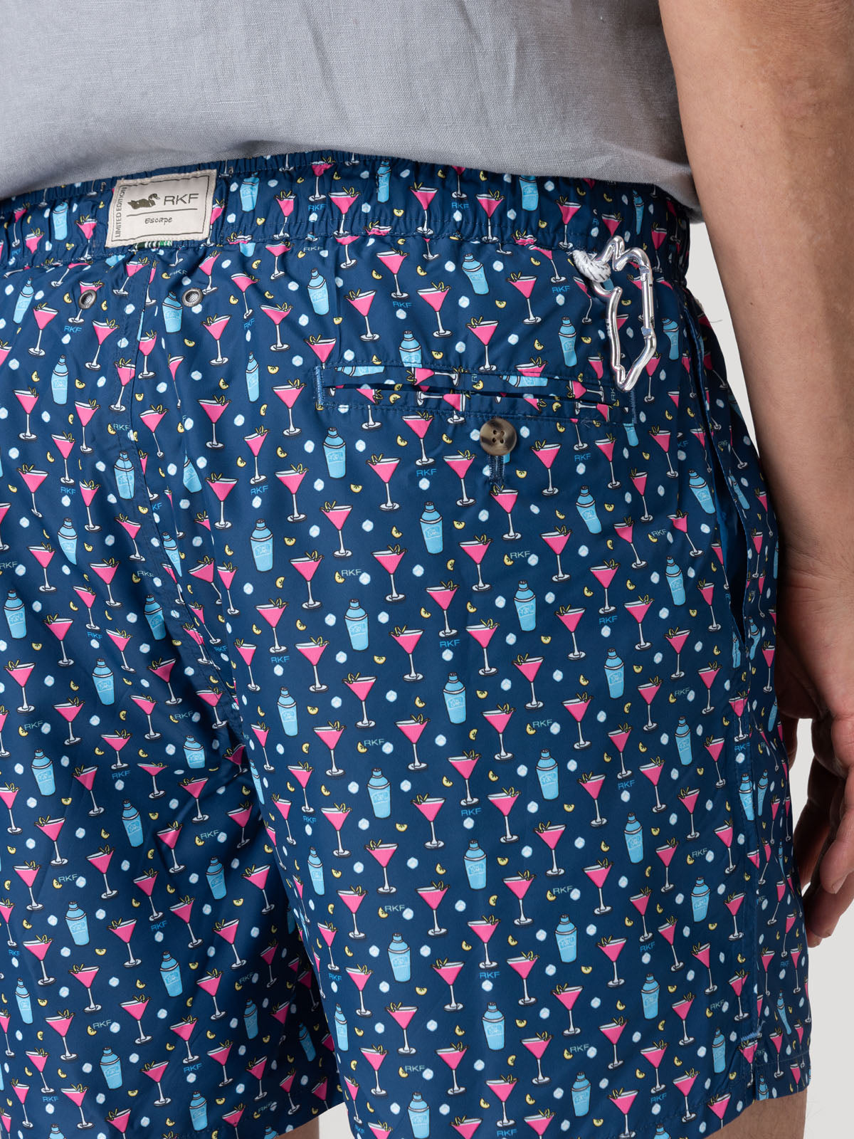 Traje De Baño Fibras Recicladas Hombre Izam Azul Rockford
