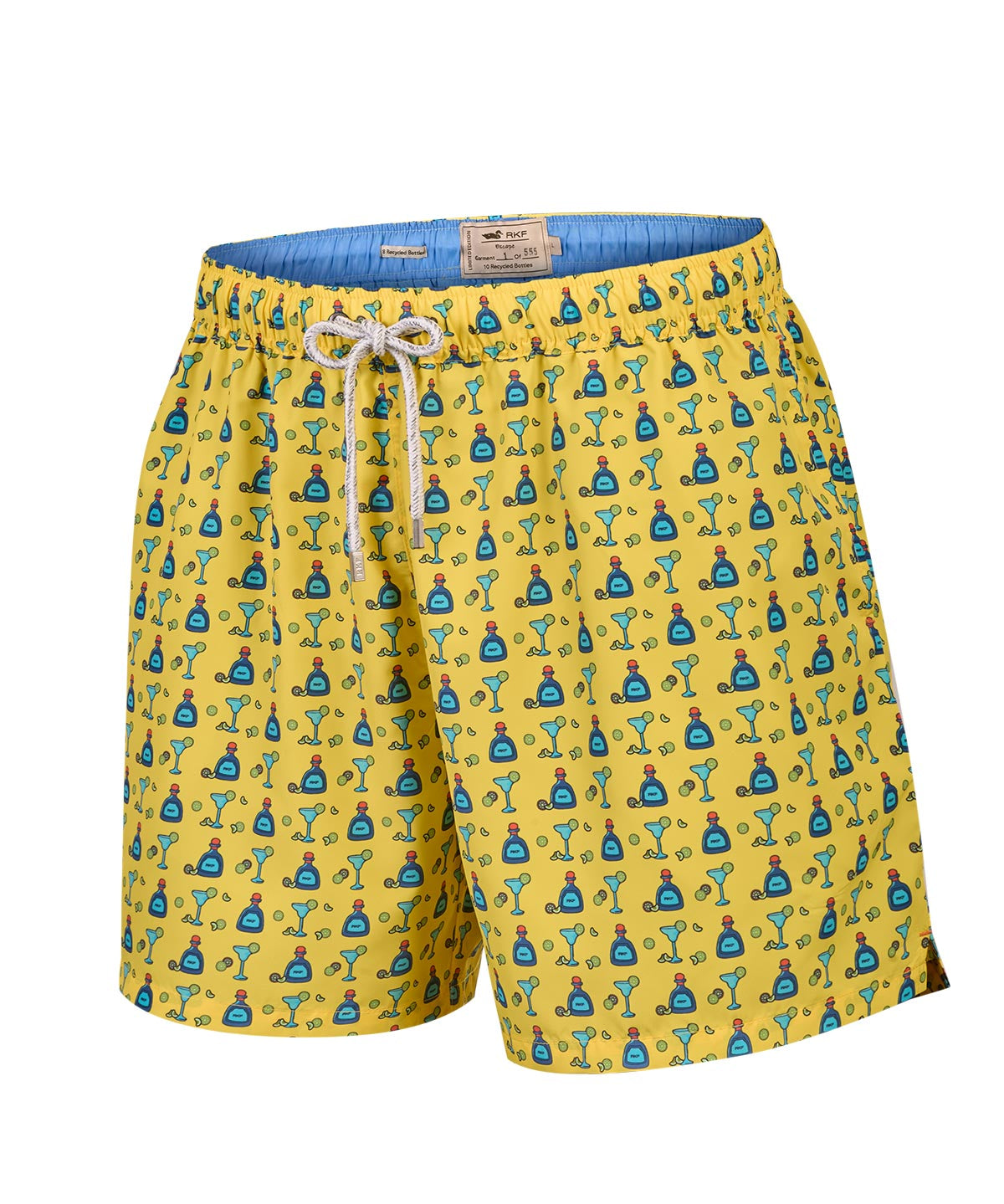 Traje De Baño Fibras Recicladas Hombre Izam Amarillo Rockford