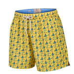 Traje De Baño Fibras Recicladas Hombre Izam Amarillo Rockford