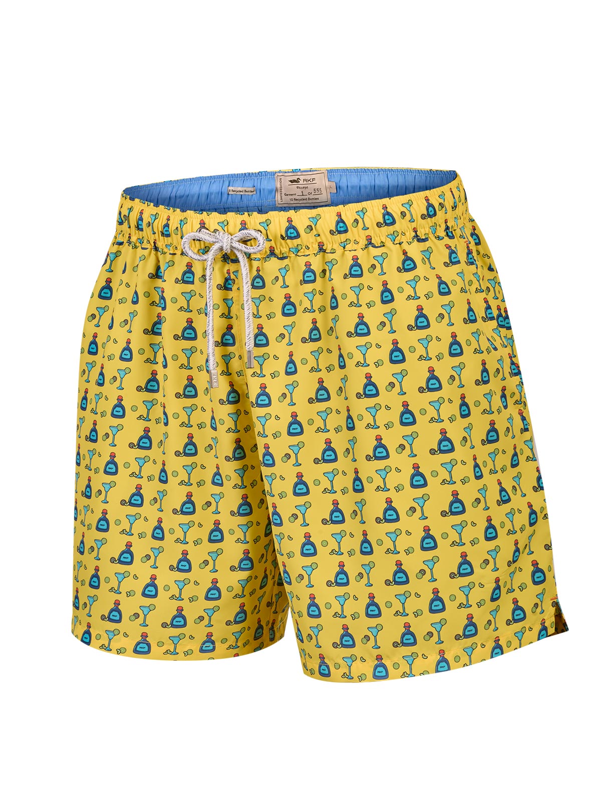 Traje De Baño Fibras Recicladas Hombre Izam Amarillo Rockford