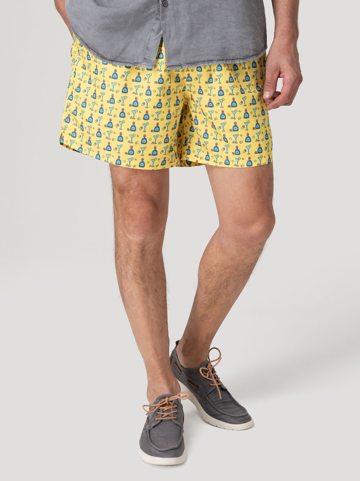 Traje De Baño Fibras Recicladas Hombre Izam Amarillo Rockford