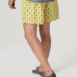 Traje De Baño Fibras Recicladas Hombre Izam Amarillo Rockford